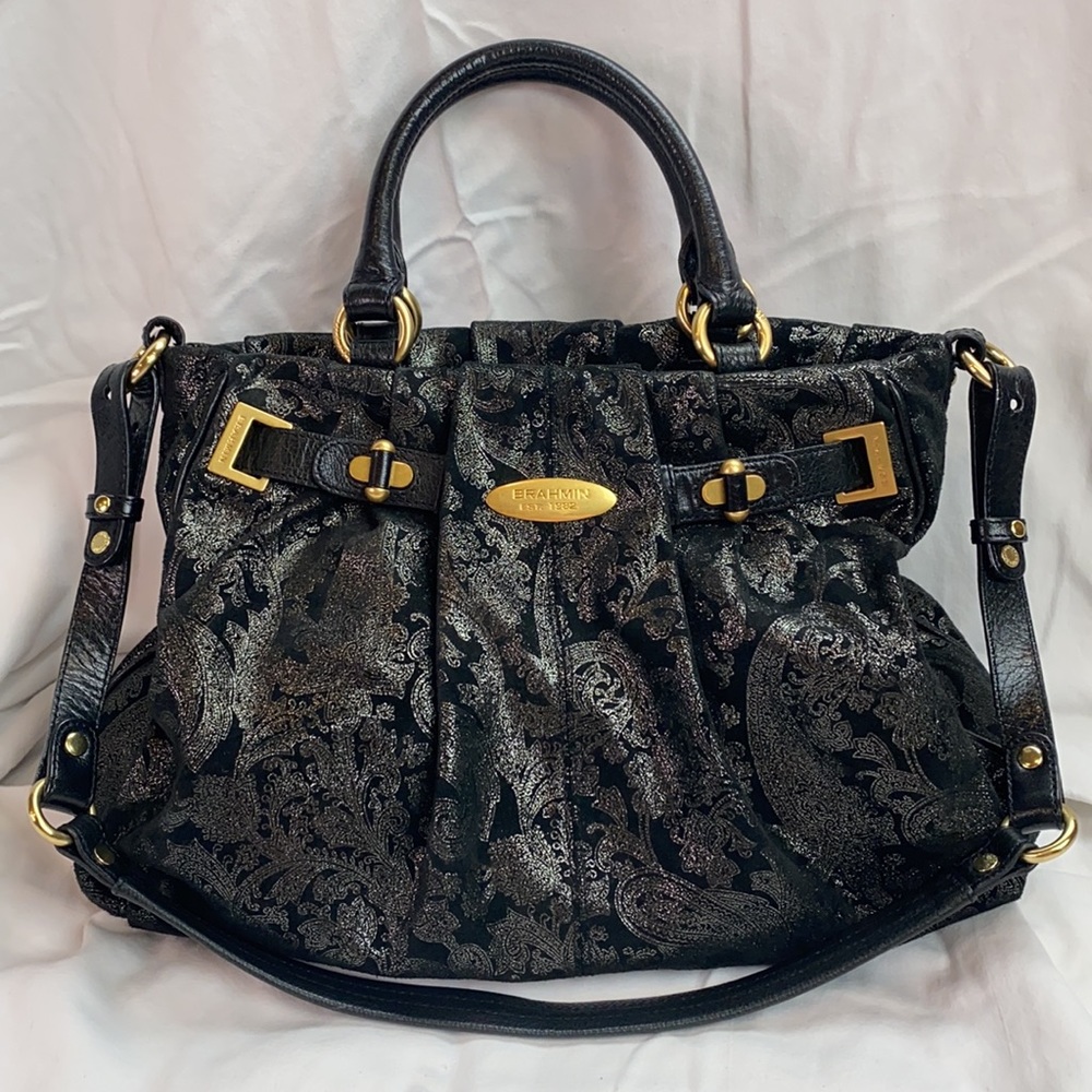 Brahmin RARE Embossed Caroline Cinches